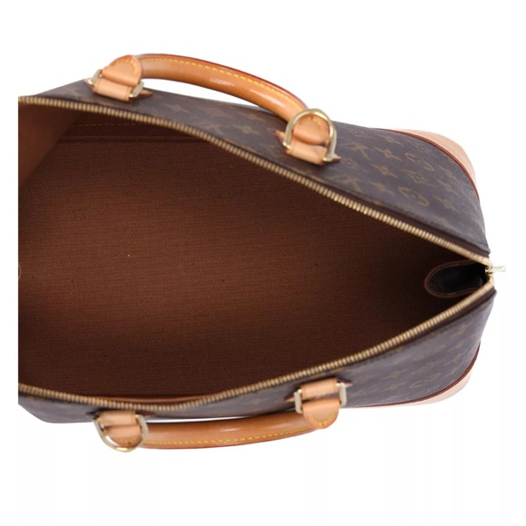 Louis Vuitton Monogram Alma Brown M51130 Dome Top Zip Satchel - Picture 11 of 17
